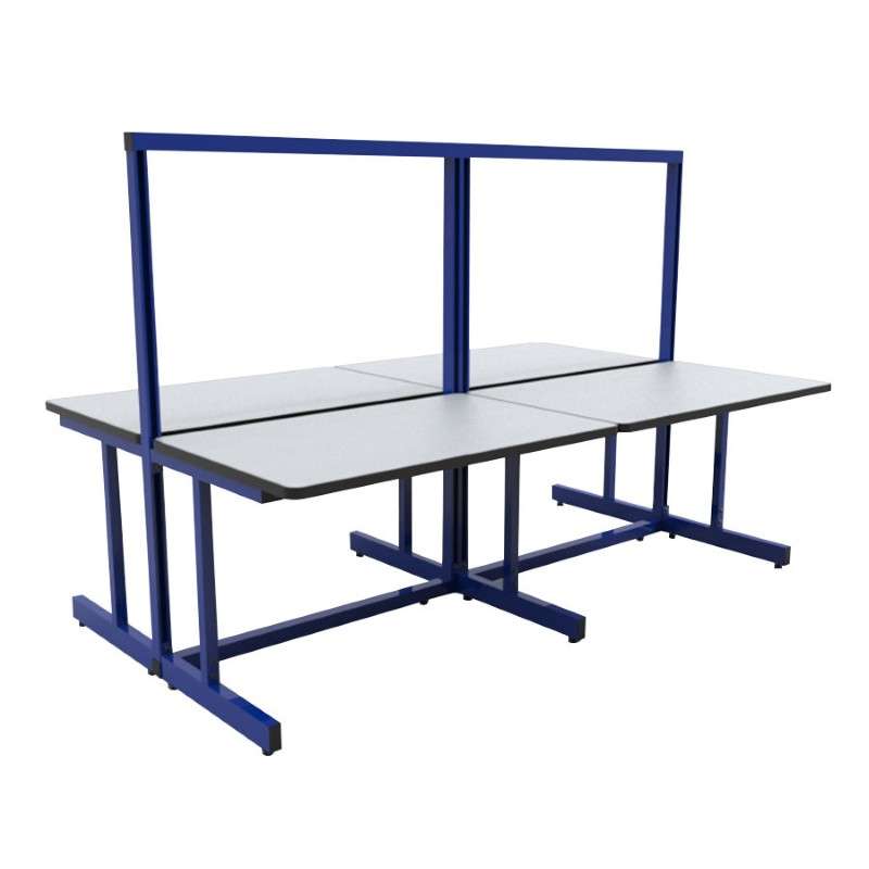 C-Leg Series, Quad Workstation 30"Dx60"W