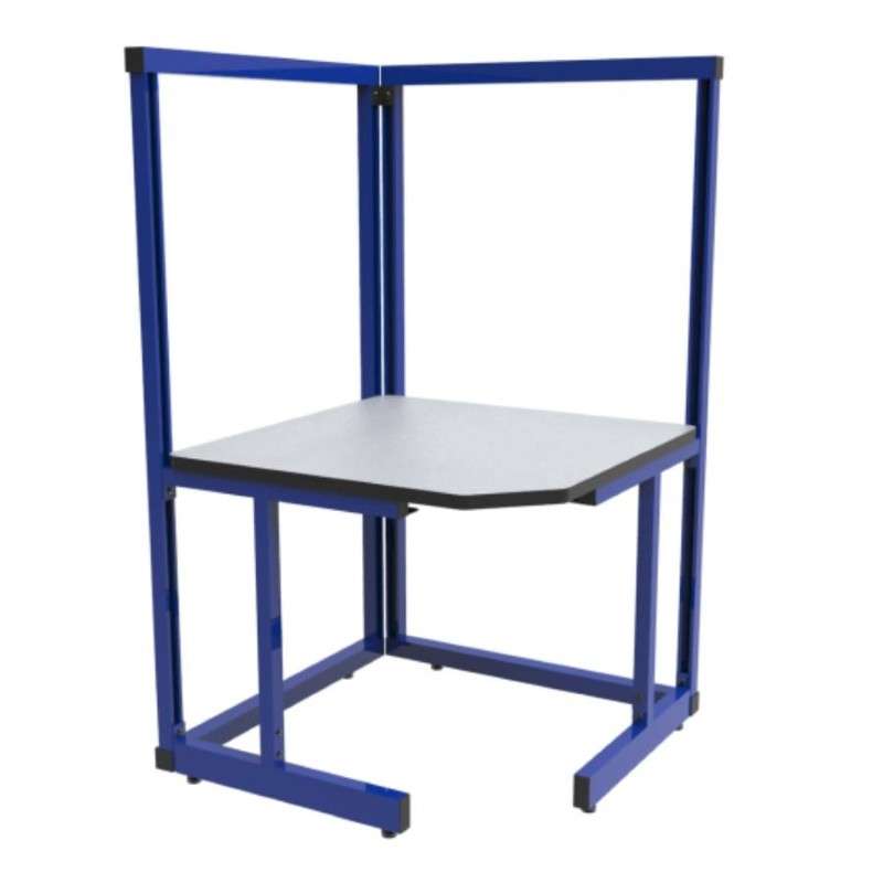 Series C-LEG Stand Alone Corner Workstation, Top Type Laminate, 750
