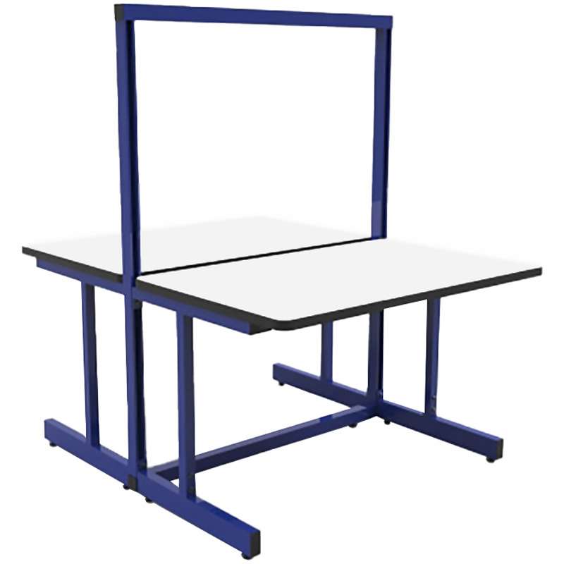 C-Leg Series, Back-to-Back Workstation, 30"D x 72"W with Parts and Hardware