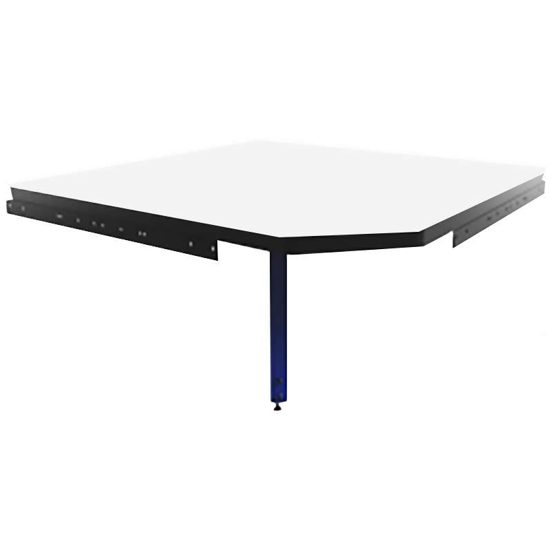 C-Leg Series Add-On Corner Workstation, 30" Diameter, Adjustable Height 30"-36"