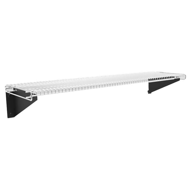 Wire Chrome Shelf with Mounting Brackets and Hardware, 14 x 72"