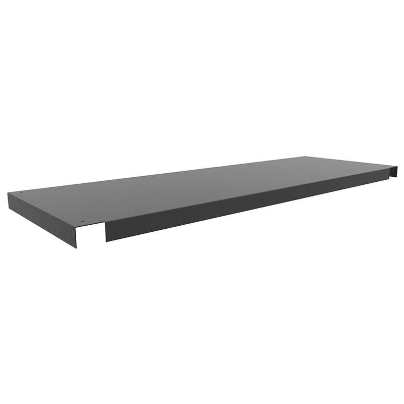 RTW Under-Surface Shelf, 12 x 69", Black, fits 72" RTW Table