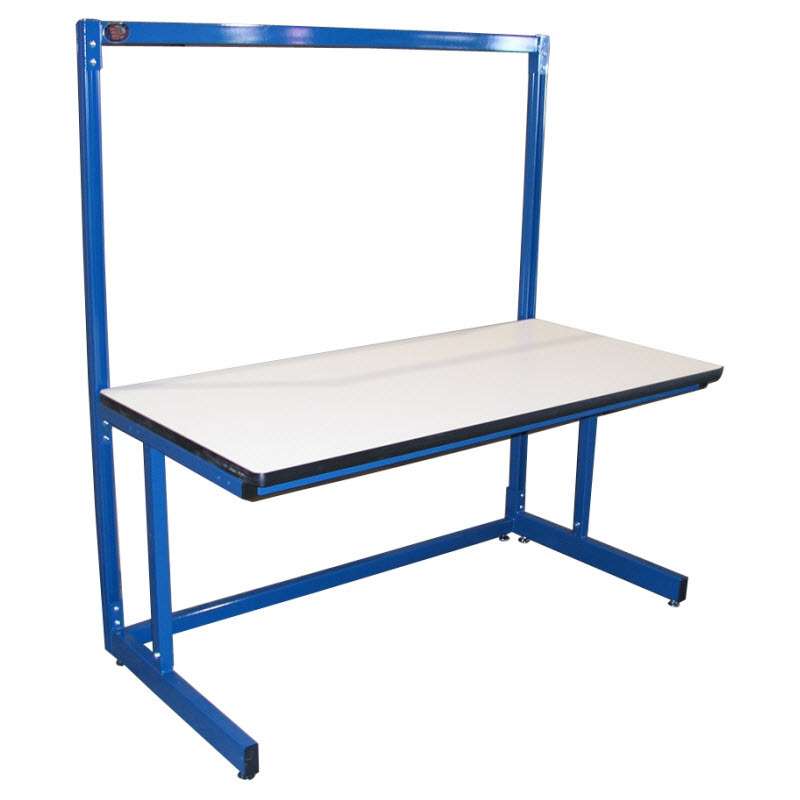 Basic Series Quick Ship Single Sided ESD Starter Bench Unit, 65"H x 30"D x 72"L