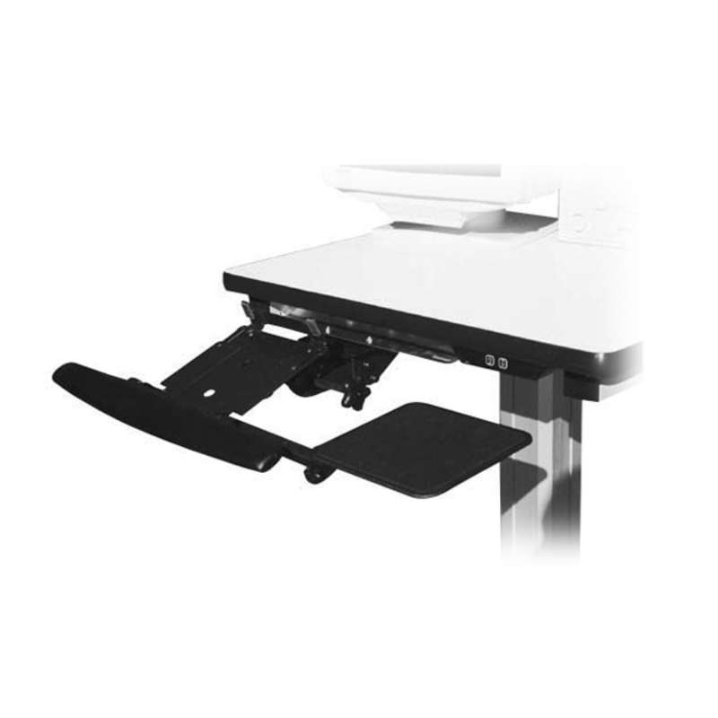 Deluxe Sliding Keyboard Tray, Adjustable Height, with Armrest