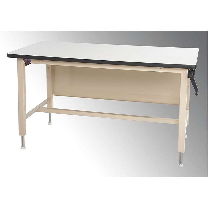 Ergo-Line Series Heavy Duty Non-ESD Bench, 30"D x 96"W with Manual Crank Height Adjustment from 30" to 42"