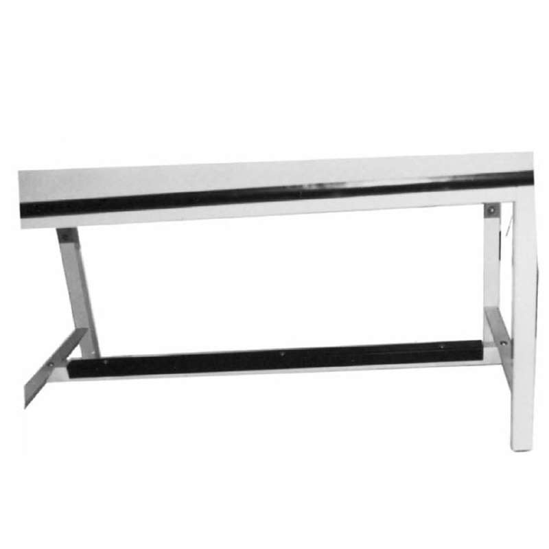 Footrest for 60" Width Ergoline Benches, Light Gray Frame