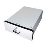 Modular Drawer System 6"x15"x19.25", White Plastic Laminate with Black T-Mold Edge redirect to product page