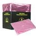 ESD-Safe Pink Trash Can Liner, 26 x 26",10 Gallon, Pack of 50