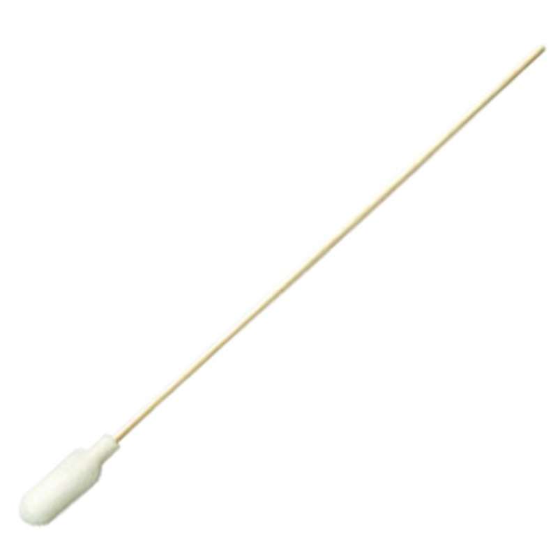 Foam-Over-Cotton Swab with .375" Tip and Polyproylene Handle, 6" Long, 50 per Bag