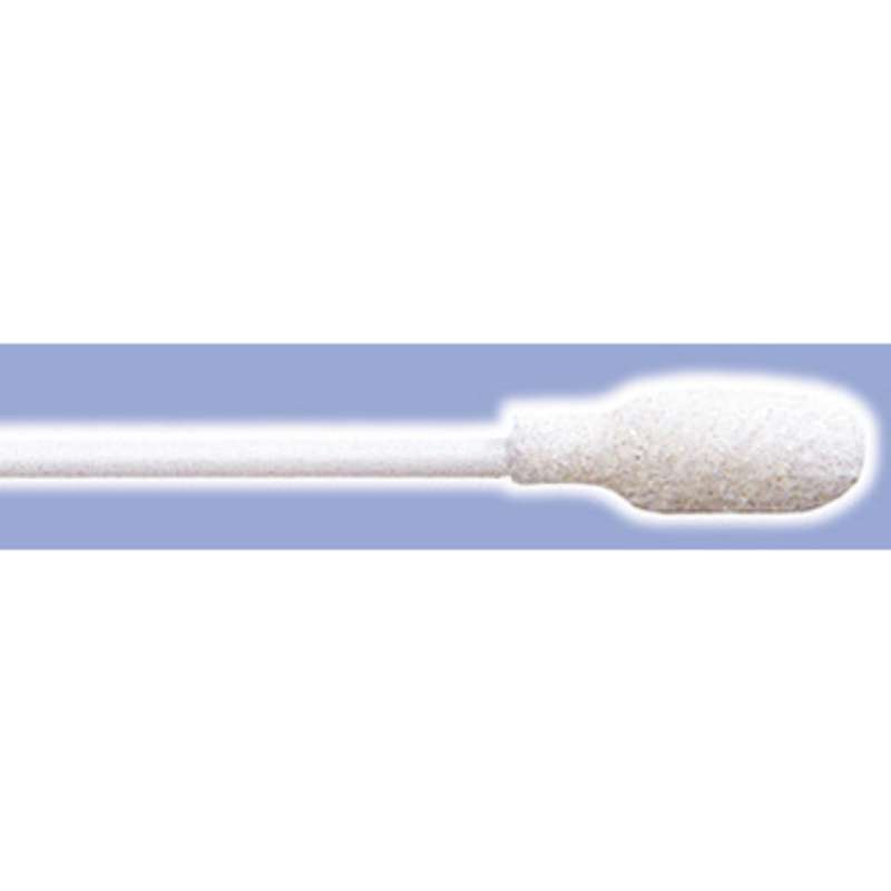 Chemical Resistant Foam Over Cotton Swab with 3/8" Tip and Polypropylene Handle, 6" Long, 50 per Bag