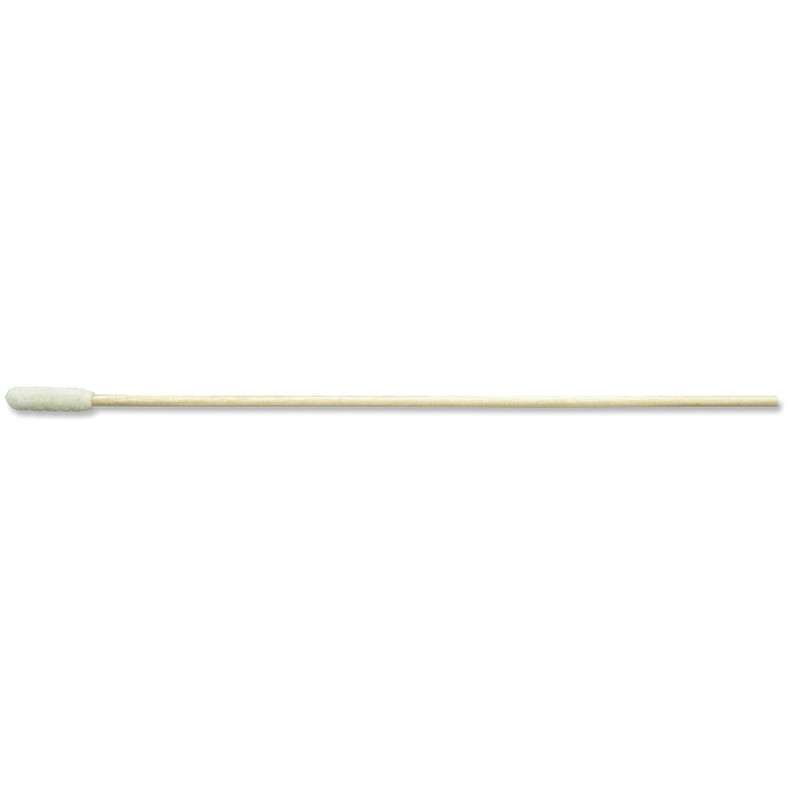 Medical Grade Foam Swab with .100" Tip and Wood Handle, 6" Long, 50 per Bag