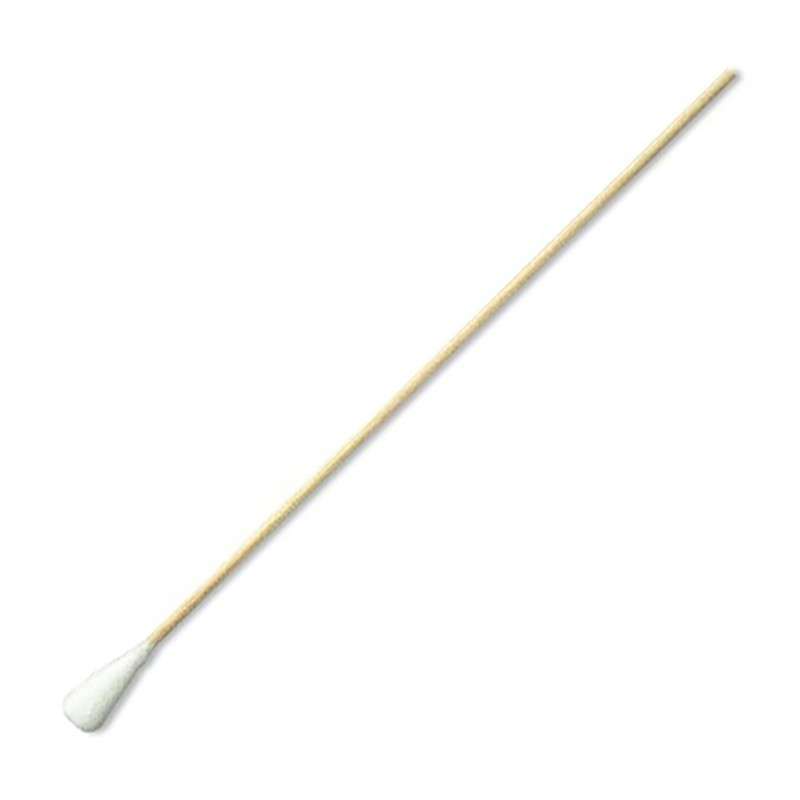 Non-Sterile Cotton Swabs with 1/4" Tip and Wood Handle, 6" Long, 100 per Bag, 500 per Box