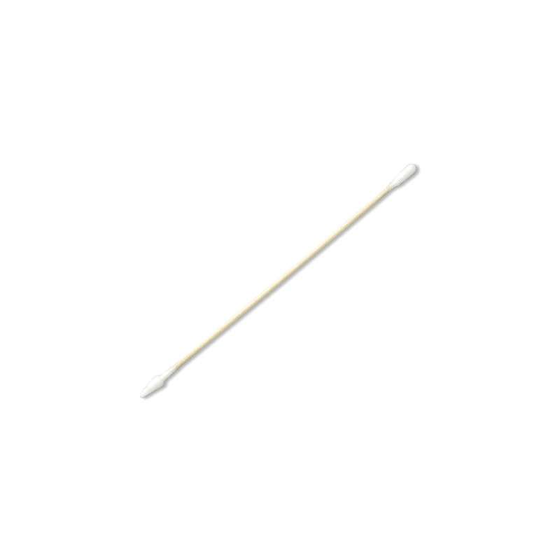 Double-ended Cotton Swab with One Tapered and One Regular Size Tip, Wood Handle, 6" Long, 100 per Pack, 5 Packs per Box, 10 Boxes per Case