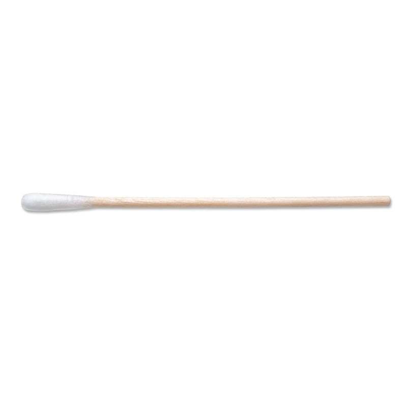 838 Series, Glue-Free Small Cotton with Wooden Handle, 3 in, 100 per bag, 10 bags per box, 10 boxes per case