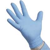 ESD-Safe Qualatrile™ Industrial Grade 8mil Blue Powder-Free Nitrile Gloves, 2XL, 9" Long, 50 per Package, Large redirect to product page