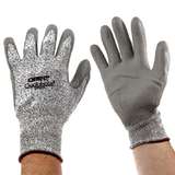 Qualakote® White and Black Knit Cut Resistant Gloves, Medium redirect to product page