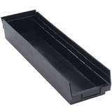 4in Economy Shelf Bin 23-5/8in x 6-5/8in x 4in, Recycled Black, 8 per Case redirect to product page
