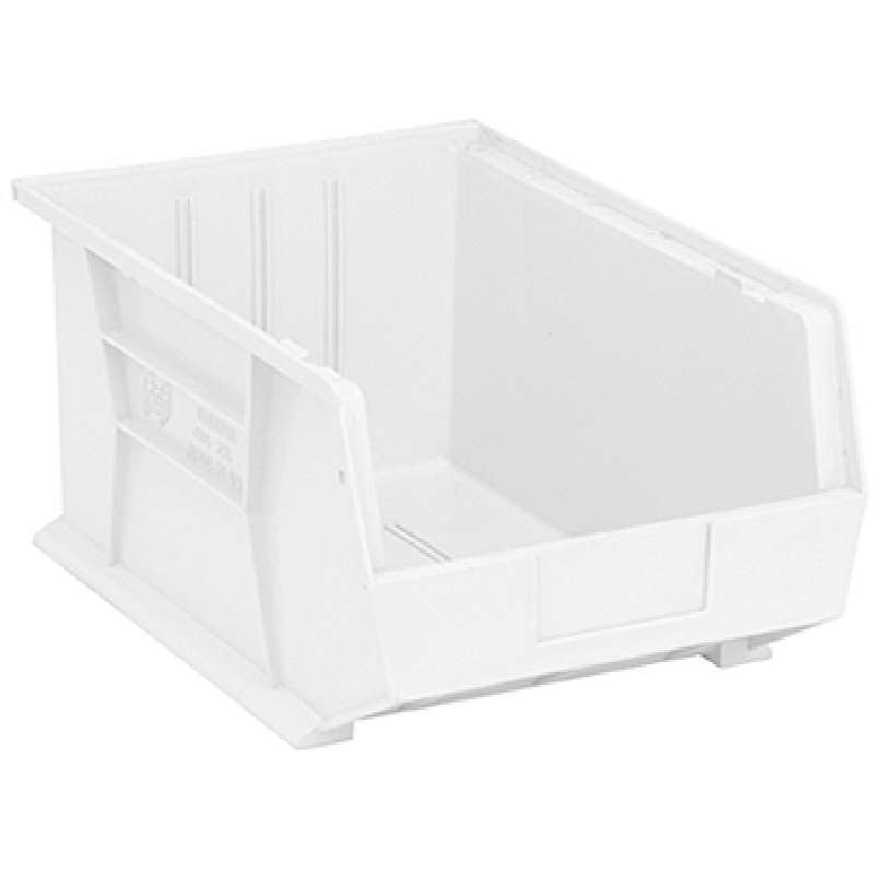 Ultra Stack and Hang Bin, 16 x 11 x 8in, Clear, 4 per Case