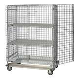 Security Unit, Mobile with Dolly Base, 60"W x 24"D x 70"H, 2 Intermediate Shelves redirect to product page