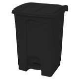 CRUSADER Step-on Trash Can 12 Gallon, Black redirect to product page