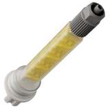 Xemex F-Style Low-Waste Static Mixer F-System (1:1, 2:1) Connection, 8.7 mm x 8-Element (PETG-Yellow) Insert, Luer-Lock Outlet redirect to product page