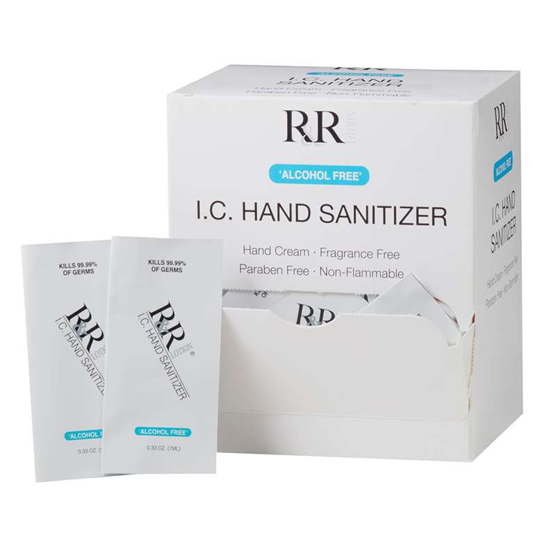 I.C. Hand Sanitizing Cream, Kills 99.99% of Common Germs, Single Use, 100/Box