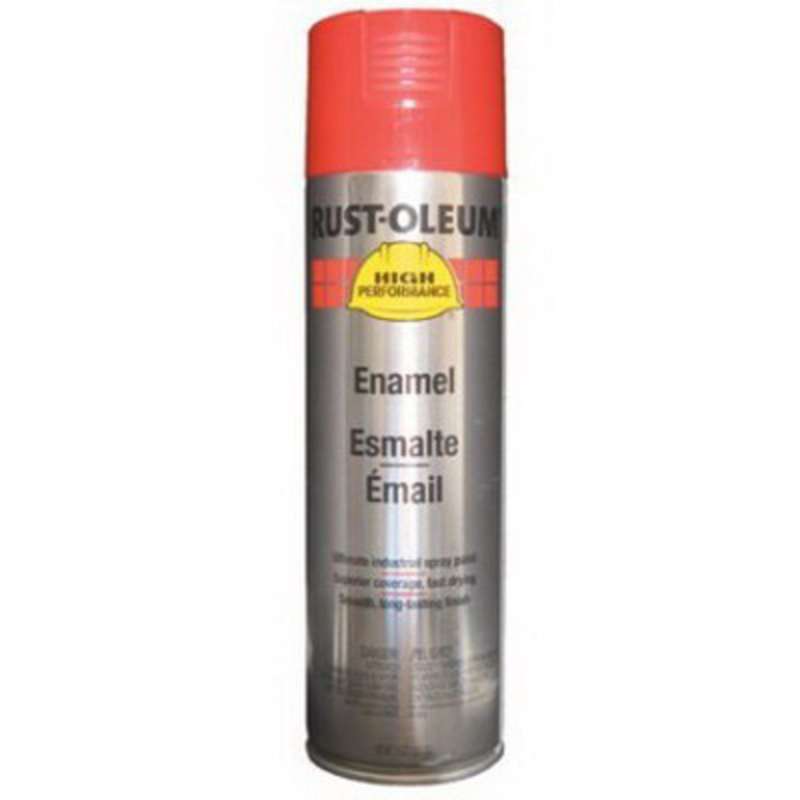 Rust-oleum® V2163-838 Rust Preventative V2100 System Enamel Spray Paint, 15 oz Aerosol Can, Safety Red