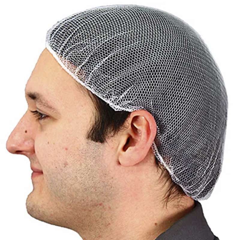 Heavyweight Mesh Hairnets, Polyester, 24 in, 100 per bag, 10 bags per case
