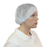 Pleated Bouffant Caps, Polypropylene, White, 21" 100 per Bag, 10 Bags per Case redirect to product page