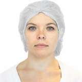 Pleated Bouffant Caps, White, 24" 100per Bag, 10 Bags per Case redirect to product page