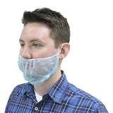 Beard Covers, Spunbond, Polypropylene, Blue 100 per Bag, 10 Bags per Case redirect to product page
