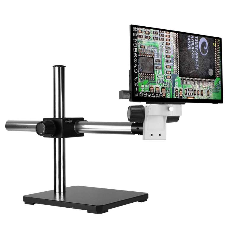 All-One 4K UHD Camera with Touch-Screen Monitor and Single-Arm Boom Stand