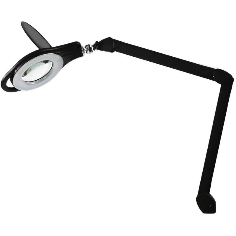 ESD Safe LED Magnifier, Metal Housing, 5 Diopter, 5" Glass Lens