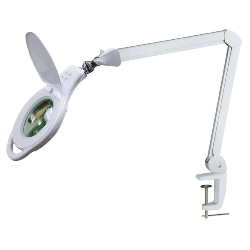 Adjustable LED Magnifier, 5 Diopter and 5" Glass Lens