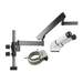 E-Series 0°-45° Tilting Binocular Head with a Pair of 10X Eyepieces, Articulating Arm Stand, and Compact LED Ring Light