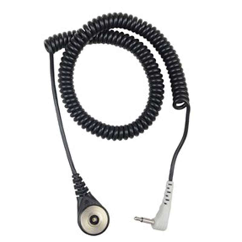 MagSnap 360 Right Angle Gray Single Condusctor Coil Cord, 6' Long