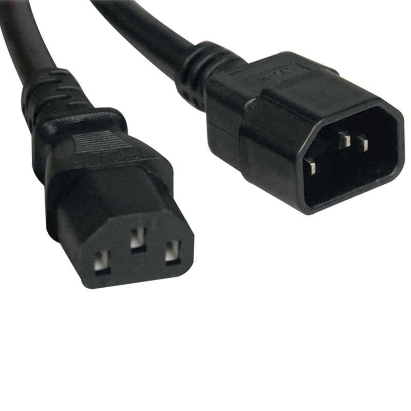 male and female end of power plugs