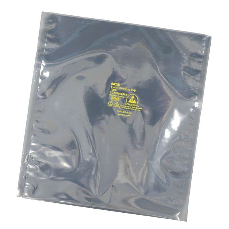Open-Top Static Shielding Bags, 2 x 3", 2.8mil, 100 per Package