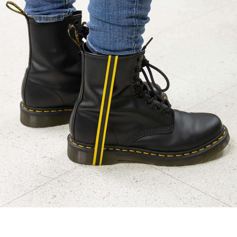 Heel Grounder, Disposable 24in, Yellow/Black, 100/Package