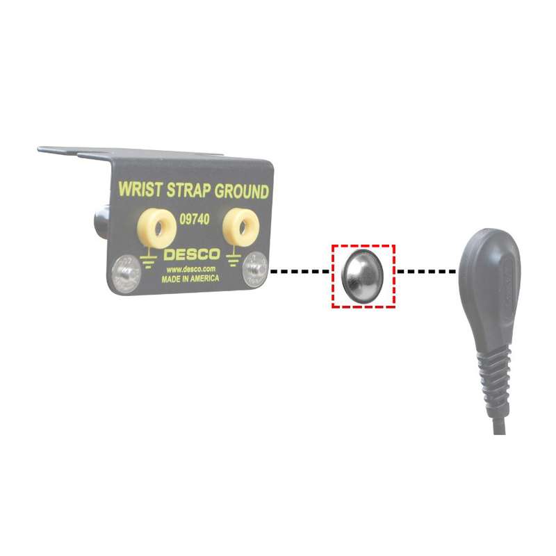 Magsnap® Parking Snap Adapter for Bench Mount Ground, 4mm Snap