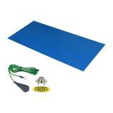 Trustat B80 Vinyl Mat, Blue, 0.080in x 24in x 36in, ESD-Safe redirect to product page