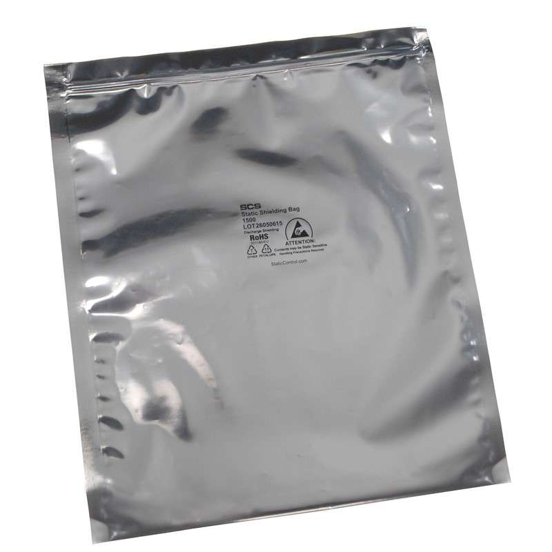 1500 Series Static Shield Bag, Metal-Out, 8in x 8in, 100 Bags/Package