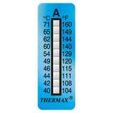 Temperature Indicating Labels, Thermax, Self Adhesive, 104-160 DegF, 10/Pk redirect to product page