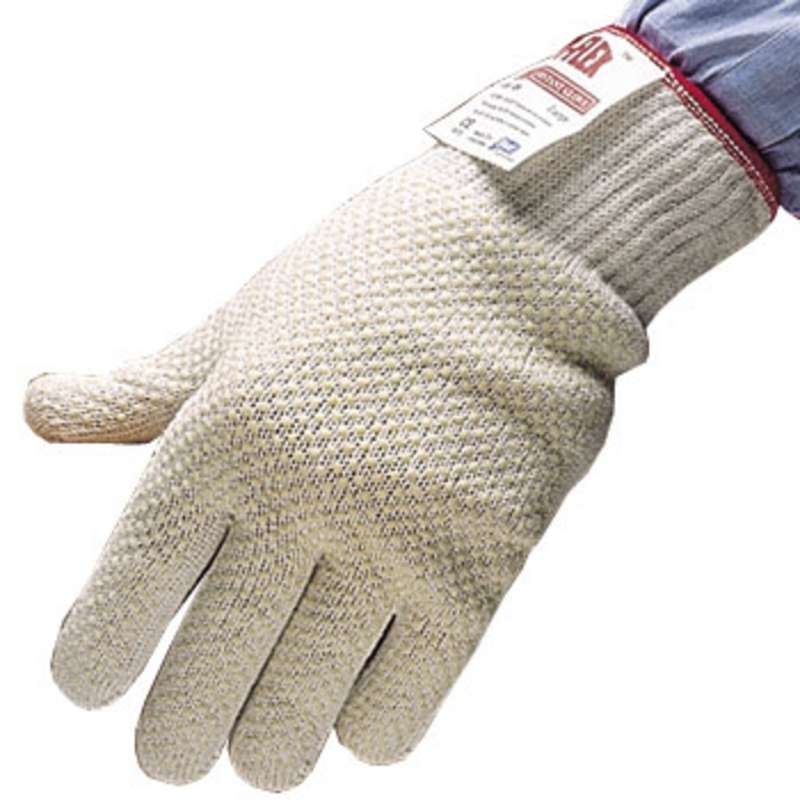 D-Flex® Level 4 Cut Resistant White Light Weight Knit Glove, 1 Glove, Large