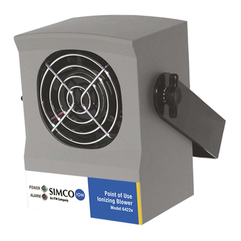 6422e Point of Use Ionizing Blower with Automatic Emitter Point Cleaner, Includes 120VAC to 24VAC Wall Transformer