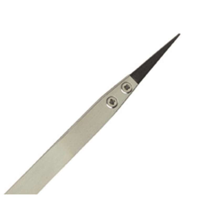 ESD-Safe Quick-Change Tweezers with Very-Fine Point Tips (similar to 3C-SA), 5"