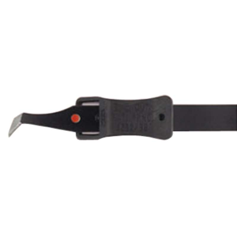 Black Epoxy Coated Flush Cutting Tweezers with EZ lever, 4-1/2" Long