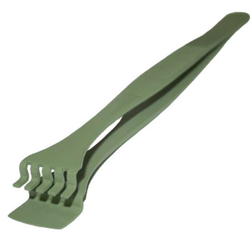 ESD-Safe Wafer Pick-Up Teflon® Coated Tweezers for 5" Wafers and CD, 5 Prongs