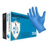 Nitrile Exam Powder Free Gloves, Textured with Nitrile Standard Cuff, Large, Blue, 100 Pieces/Box, 10 Boxes/Case redirect to product page