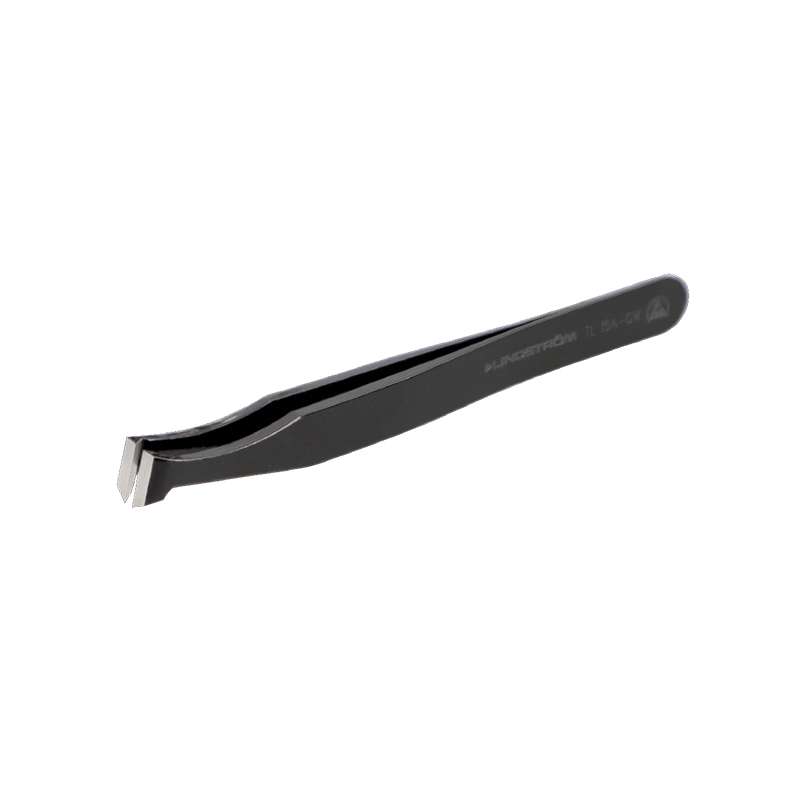 Carbon Steel Cutting Tweezers Type 15AGWM, ESD Safe, Predominantly Angled Blades